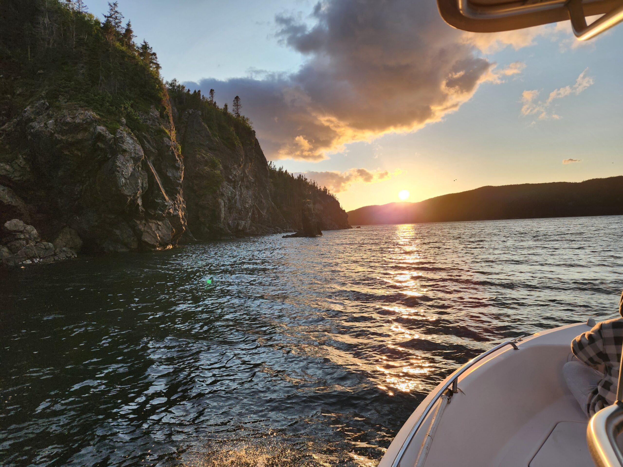 Scenic shoreline costal view